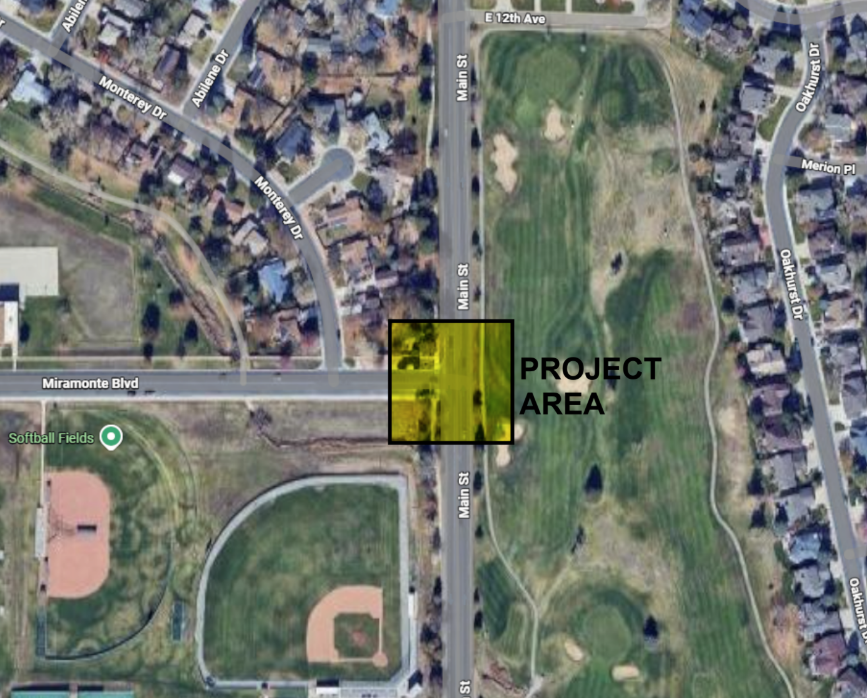 project map for miramonte and main